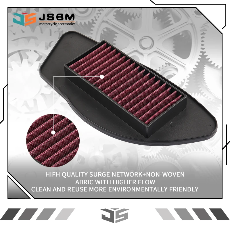 

JSBM Motorcycle Washable High Performance Air Filter For Yamaha NXC125 Cygnus 2004-2015 XC125 Cygnus X 03-15 XC125SR Cygnus X