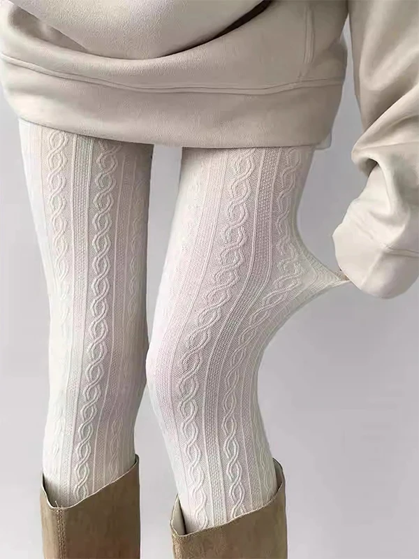 

Женские легкие трикотажные леггинсы-колготки с высокой талией, тонкие, непротирающиеся, длинные брюки