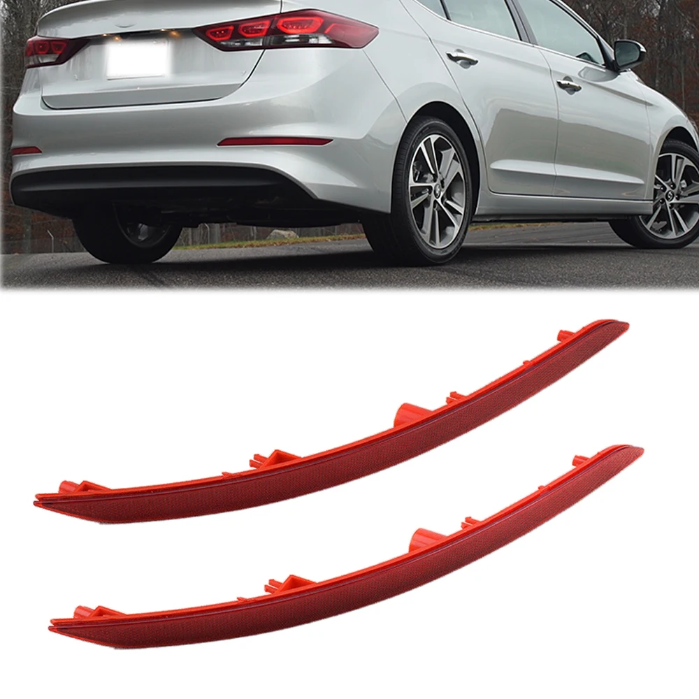 

Rear Bumper Tail Light Reflector Brake Lamp Bumper Reflector Brake Light For Hyundai Elantra 2017- 2018 92405F2000 92406F2000