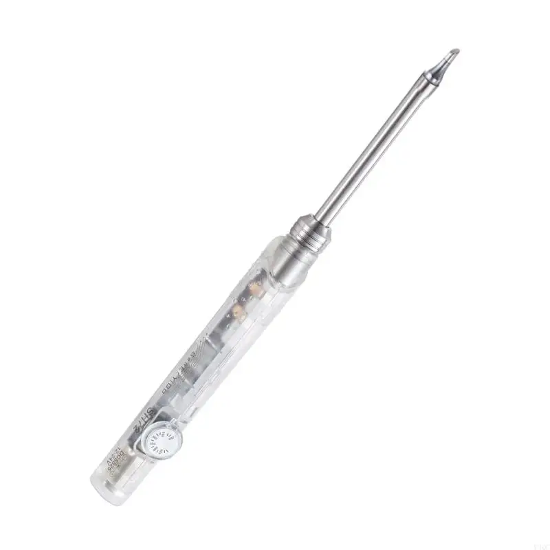 Ferro solda elétrica portátil 65W com aquecimento rápido e temperatura ajustável Y4QC