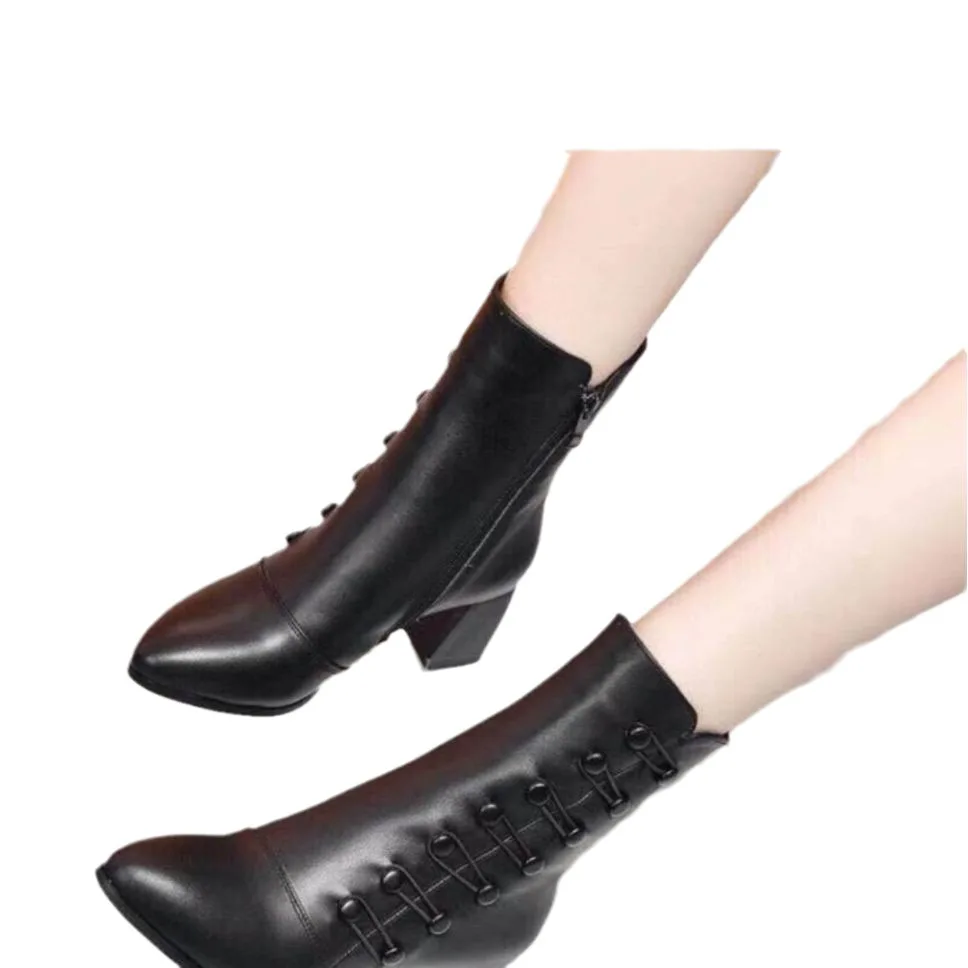 Chelsea High Boots Women 2023 New Winter High Heels Shoes Women Fashion Sexy Warm Ankle Boots Designer Pumps Shoes