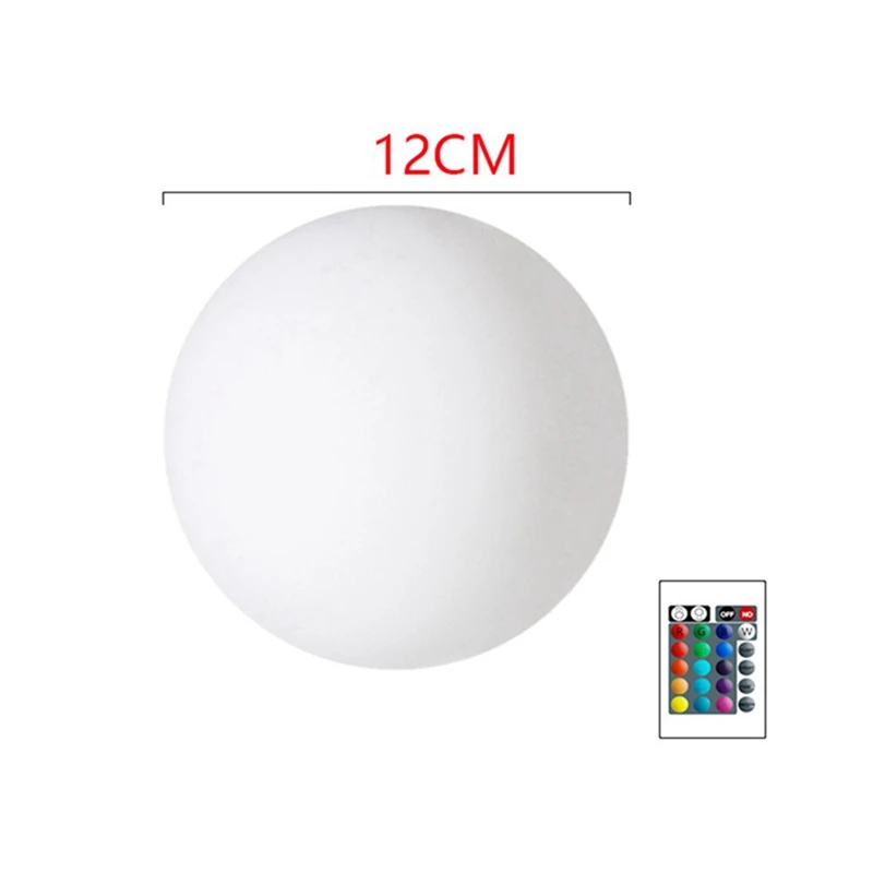 Floating Pool Lights, 14-Inch Inflatable Luminous Globe Color Change LED Pool Lights Ball Night Light Party Decoration White