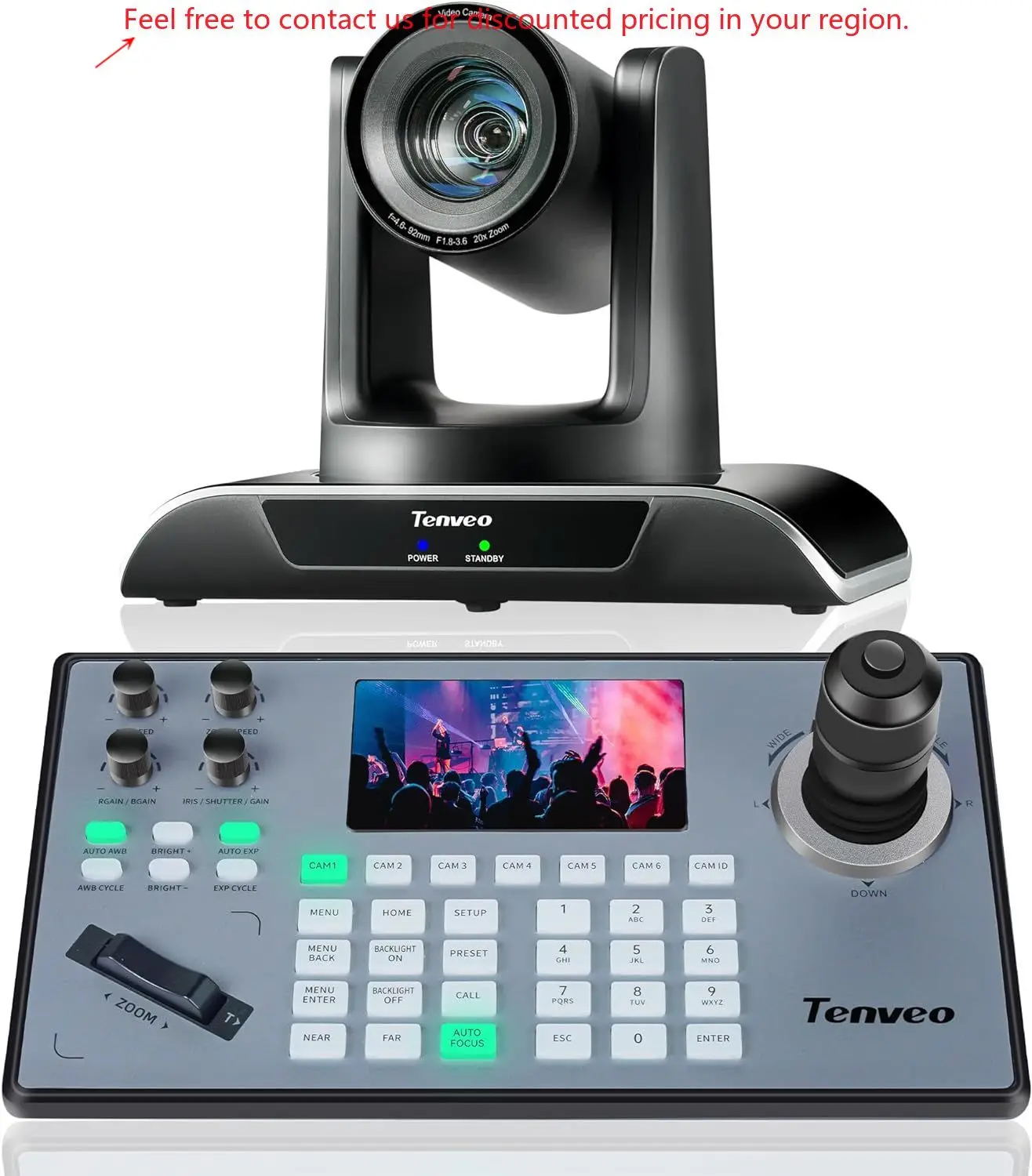 

NDI PTZ Camera Bundle 20X HDMI 3G-SDI IP PoE HDMI For Church Worship PTZ Controller PoE IP PTZ Camera Controller Keyboard