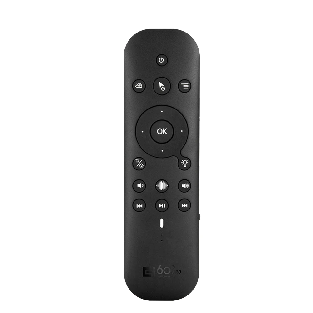 

G60S Pro Air Mouse Беспроводной голосовой пульт дистанционного управления 2,4G Bluetooth Двухрежимный пульт дистанционного управления для компьютера TV BOX-проектор-BCBW