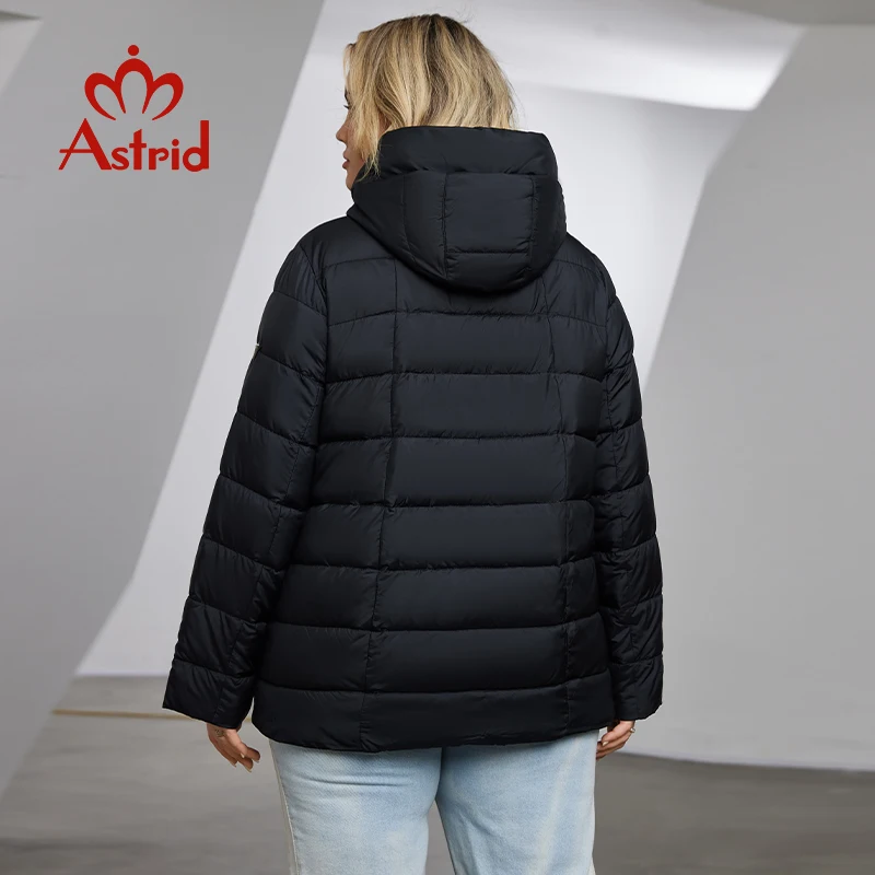 Astrid Plus Size Winter Jacket Women Stitching Design High Quality Fashion Women\'s Parka Warm Plush Fur Coat Female Hooded 20197