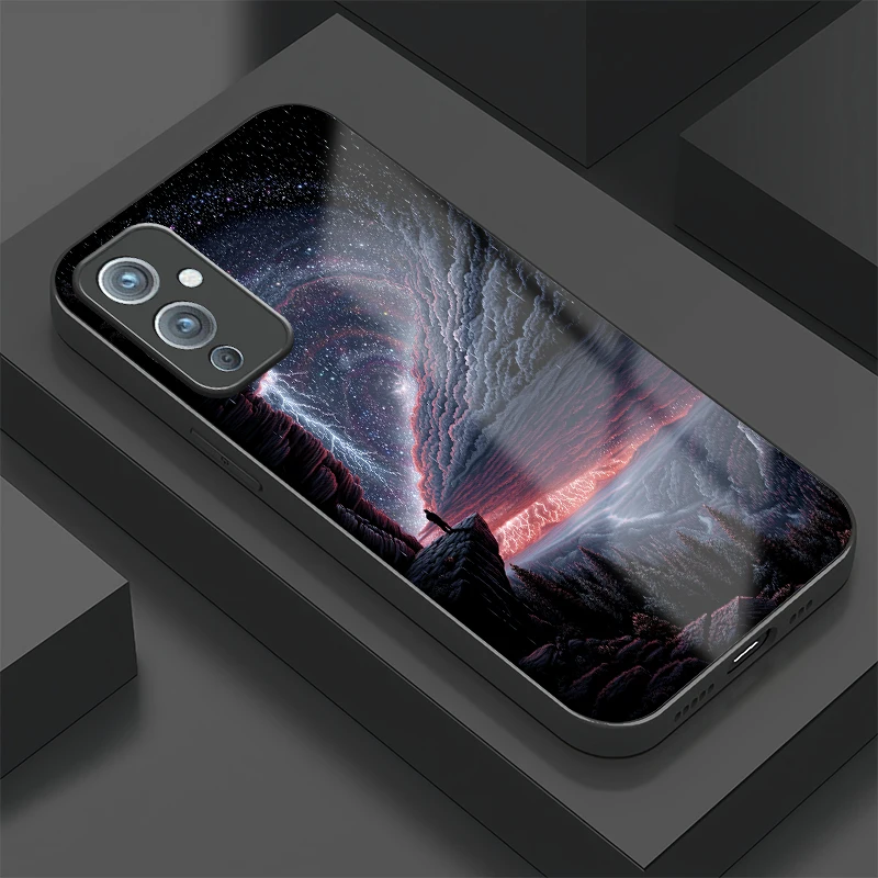 Модный чехол для телефона с рисунком звездного неба для Oneplus 10 9 8 Pro 8T 12 12R 11 11R 10T 10R, противоударная задняя крышка из закаленного стекла