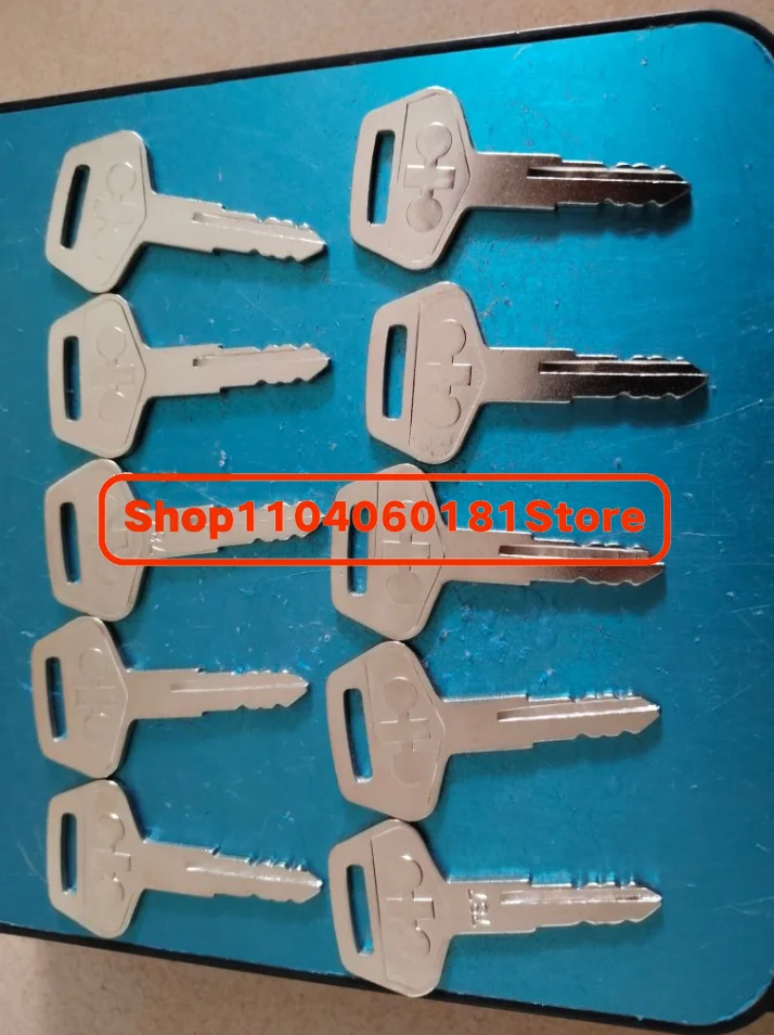 10 قطع # 787 KEYS TR2611434 يناسب حفارات المعدات الثقيلة كوماتسو مفتاح المقبض الأسود