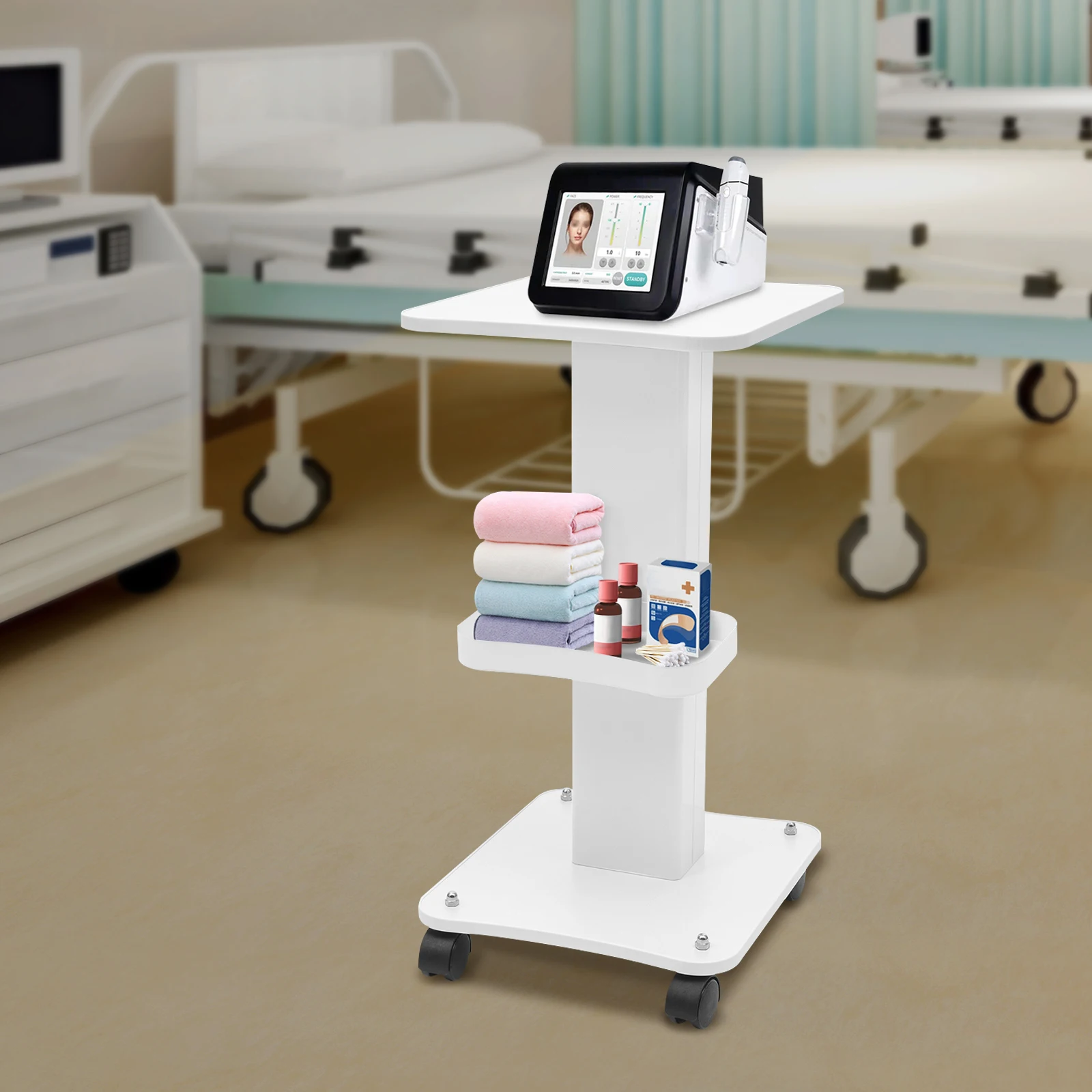 Bandeja de salón de belleza, carrito móvil, carrito de herramientas, ruedas multiusos profesionales para el hogar, carritos organizadores, rodillos de peluquería