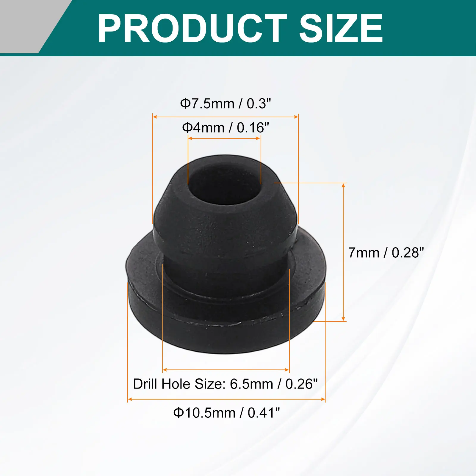 24Pcs Rubber Grommets ID 2-11mm Snap Firewall Hole Plug Anti-Scratch Hole Cover Plug for Electrical Box Cable Wiring Black