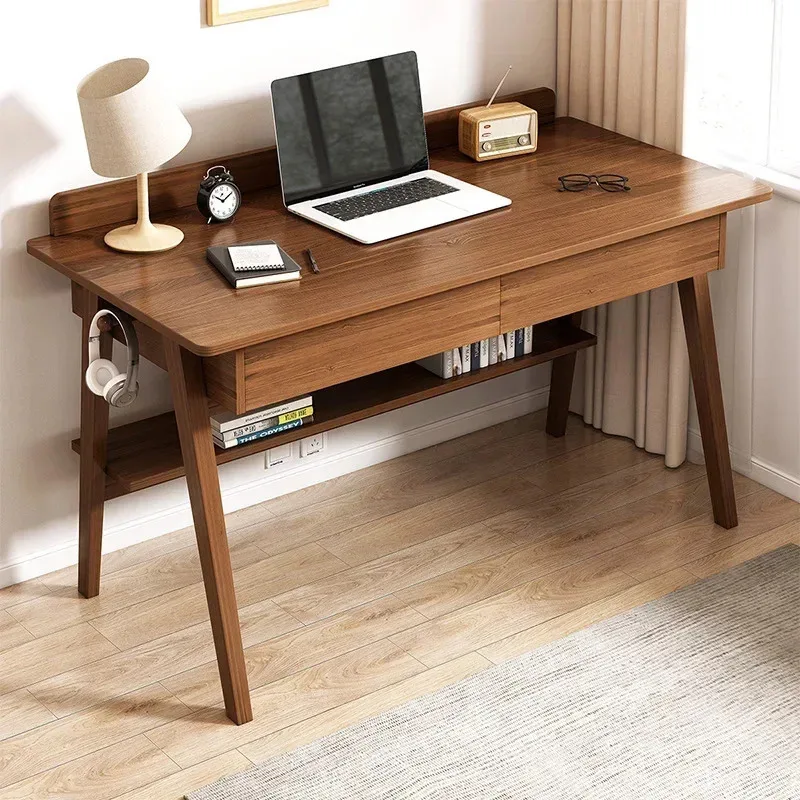 Computer Desk Desktop Modern Home Simple Writing Table with Chair Study Wood Laptop Table for Office Furniture New