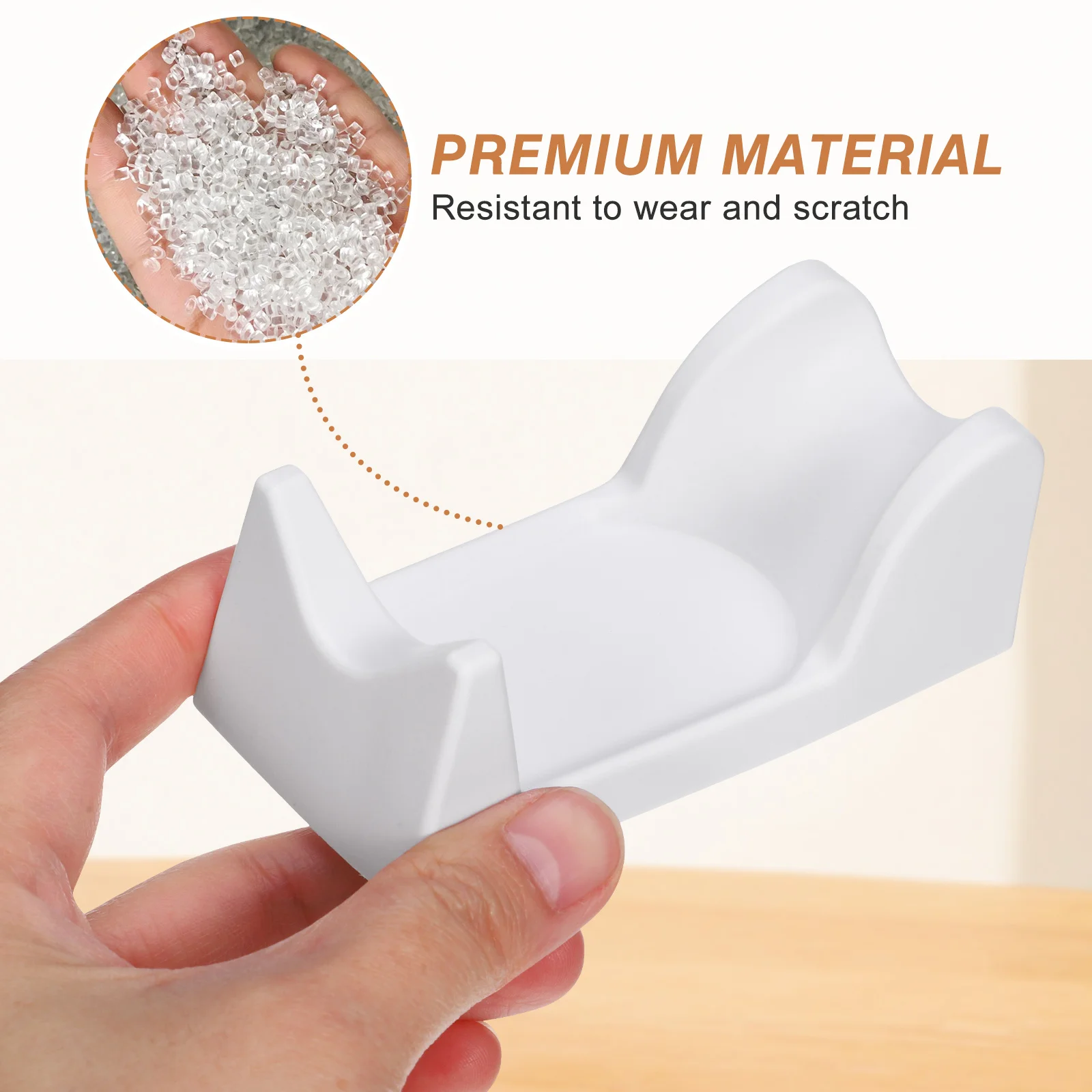 Sedile porta maniglia da 2 pezzi per lucidatrice elettrica per unghie, rack in plastica inodore con funzione di archiviazione, organizer da tavolo per nail art