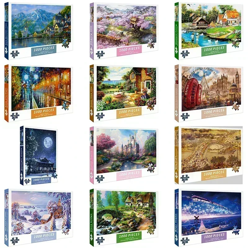 75 * 50 cm 1000 Teile Papierpuzzle für Erwachsene, schöne Heilung, hoher Schwierigkeitsgrad, Dekompressionspuzzles, Geburtstagsgeschenk, Lernspielzeug