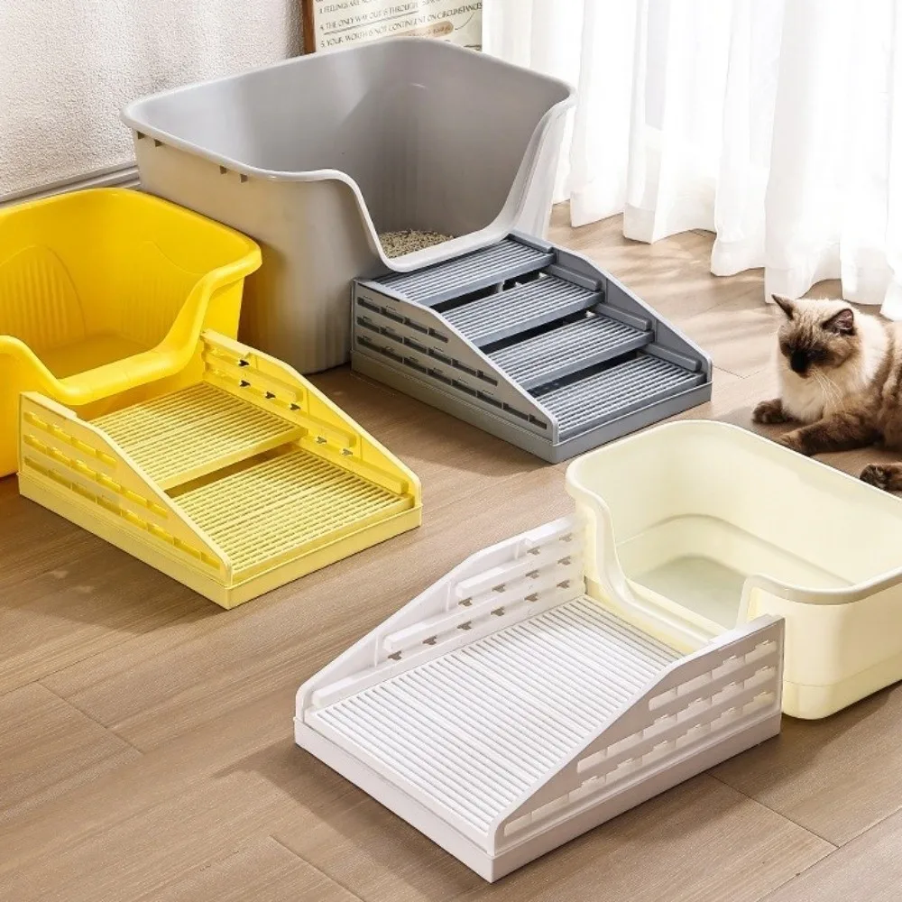 non-slip-cat-litter-stair-waterproof-removable-cat-toilet-pedals-filter-function-durable-cat-sand-control-pad-kitty-litter-basin