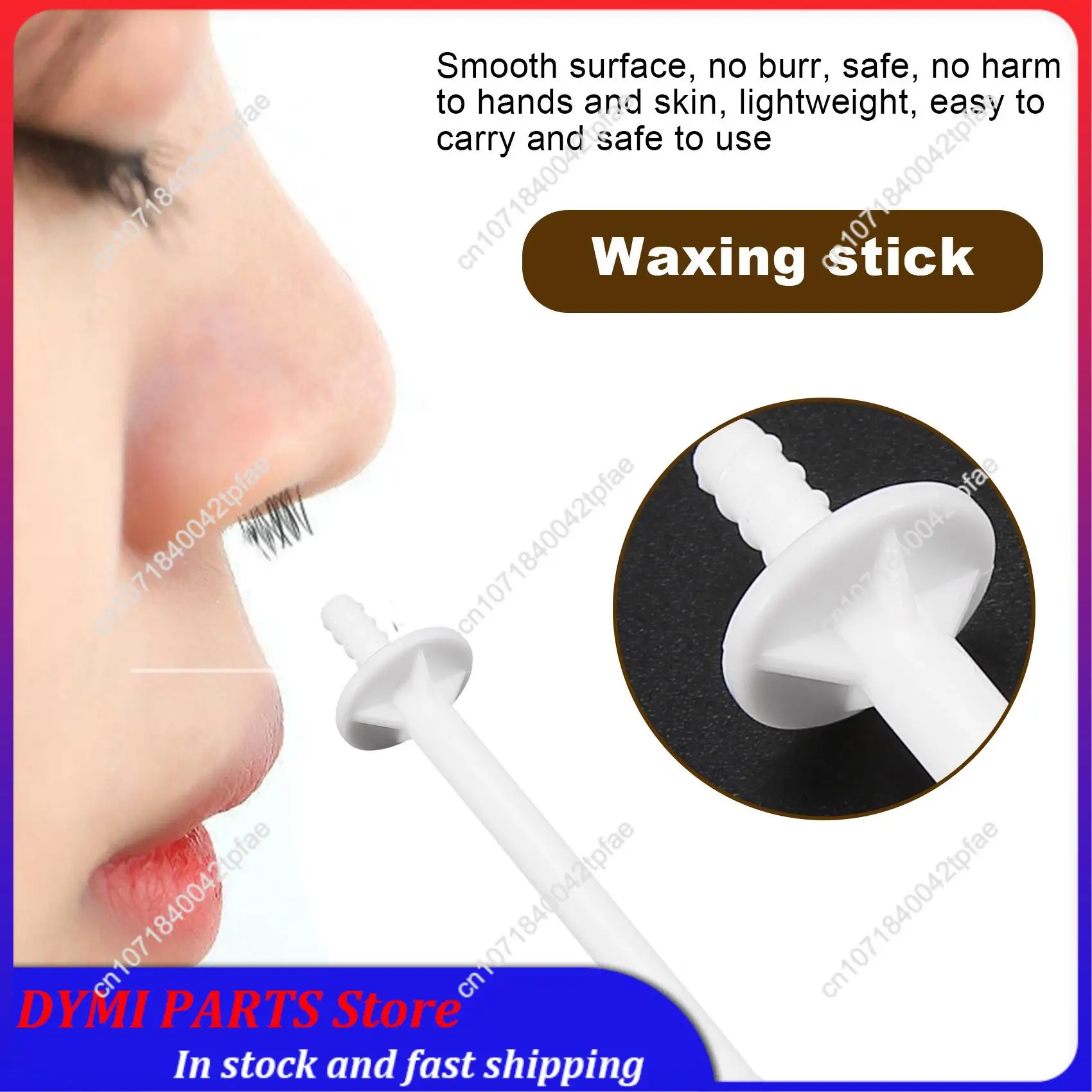 

Essential 60Pcs Nose Wax Stick Applicator Spatulas Plastic Nose Waxing Strips Nose Clean Eyebrows Nose Hair Removal