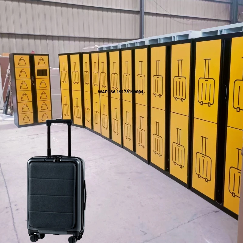 Smart Luggage Storage Solution Self Service Luggage Storage Locker Outdoor Metal Electronic Storage Locker