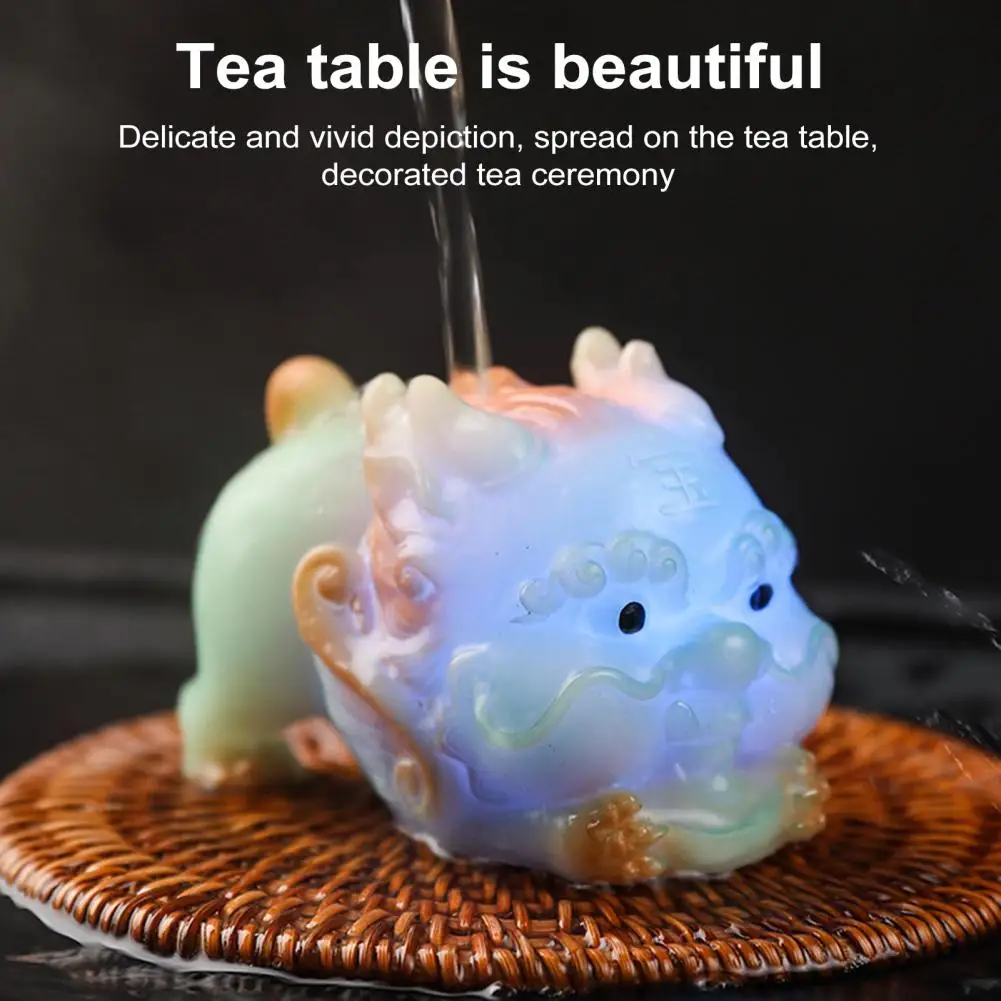 Water-activated Tea Pet Color Changing Tea Pet Pixiu Resin Lucky Statue for Kung Fu Tea Tray Decor Feng for Lovers for Ceremony