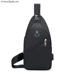 Fashionable men's chest bag bicycle sports leisure crossbody bag men's multifunctional chest bag travel sports backpack handbag