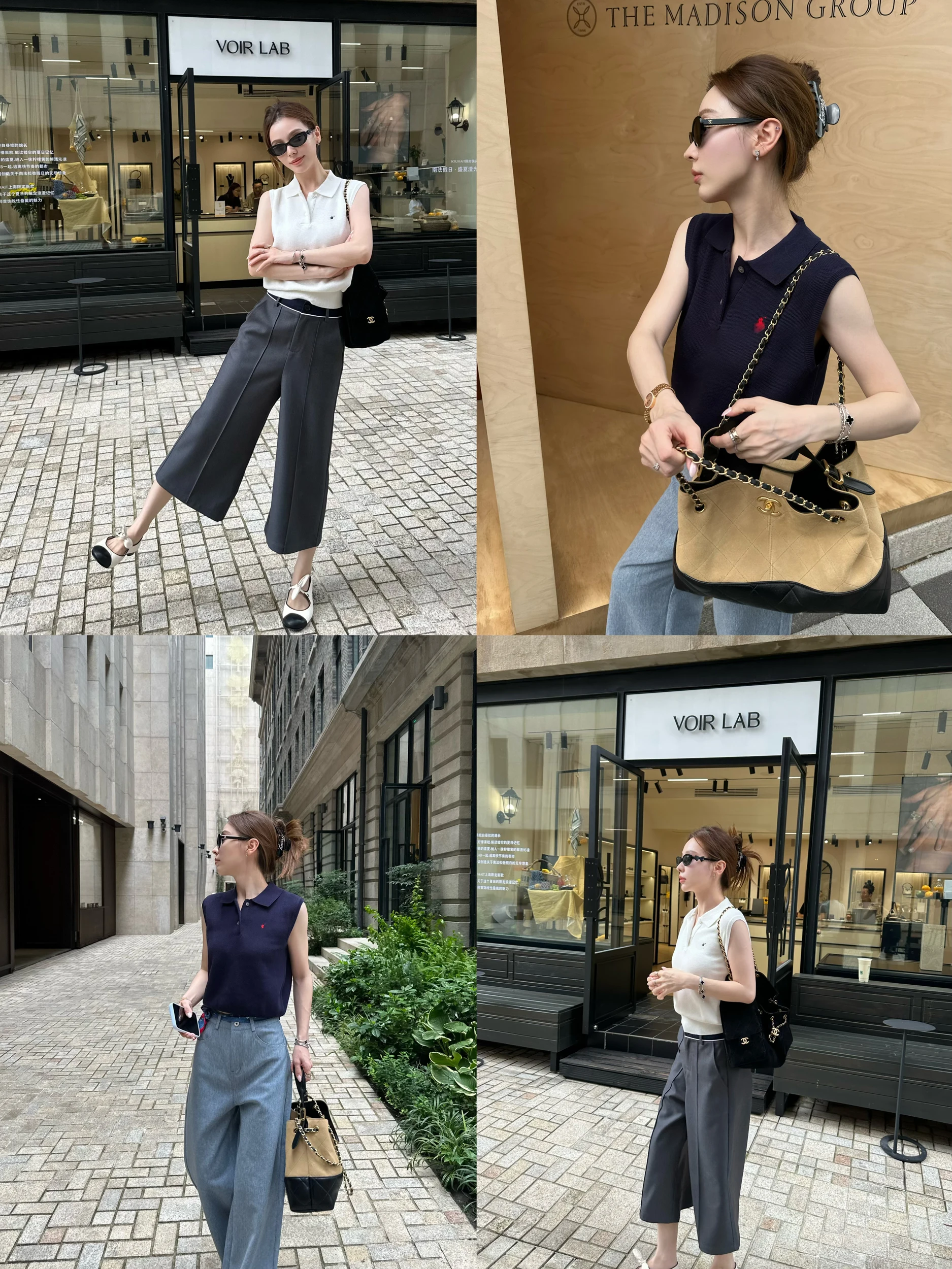 

Женский вязаный жилет Lin Qi Mei с простой вышивкой, V-образным вырезом, из смесового хлопка, удобный, летний, модный