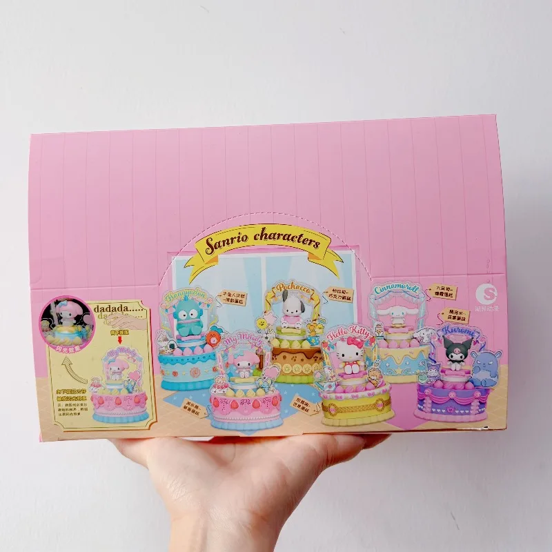 

Sanrio Anime Figures Hello Kitty Cinnamoroll Mymelody Kuromi Blind Box Toy Sweet Seeker Bakery Series Collection Ornament Gifts
