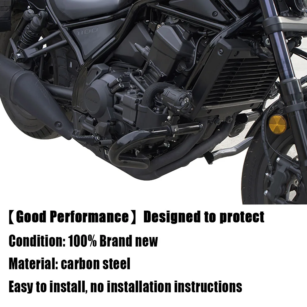 Fit For Honda Rebel 1100 CMX1100 CMX 1100 2021-2022 Front Lower Crash Bar Engine Guard Protection Bumper