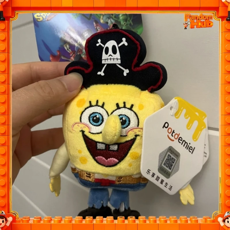 

Genuine Potdemiel Spongebob Squarepants Pirate Plush Keychains Patrick Star Mermaid Man Stuffed Dolls Bag Pendant Plush Toy Gift