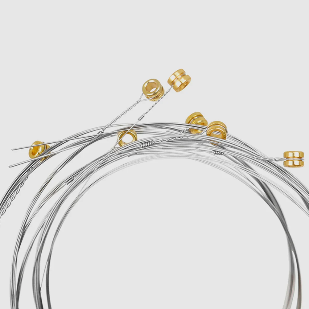 

12 Pcs Phosphor Bronze Acoustic Guitar Strings Replacement Durable Metal Classic Sound Folk Accessories Parts
