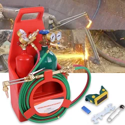 4L oxygen cylinder (empty) tube brass nozzle torch kit with pressure gauge oxygen acetylene brass nozzle welding torch kit equip