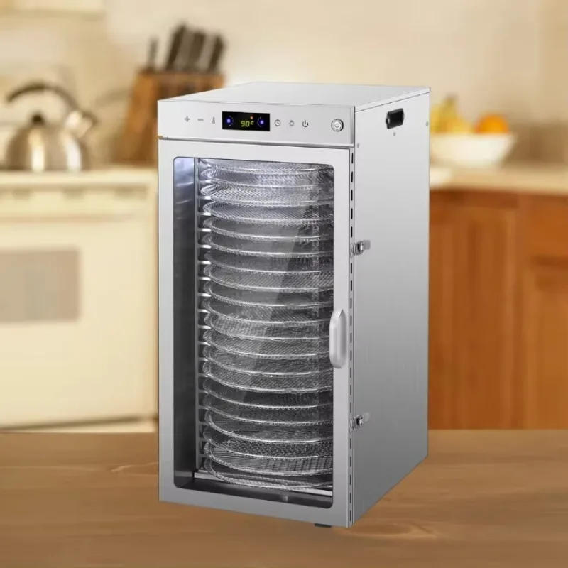 Commercial 20 Trays Touch Screen Food Dryer Machine Household Stainless Steel Rotate Fruit and Vegetable Dehydrator