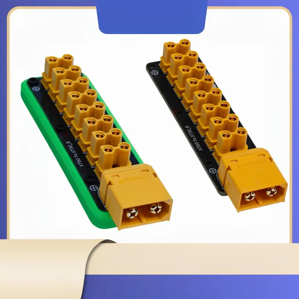 XT60 To 8 Way XT30 Power Distribution Module Board Compact Parallel Hub For FPV Racing Drone Aircraft Electrical Accessory