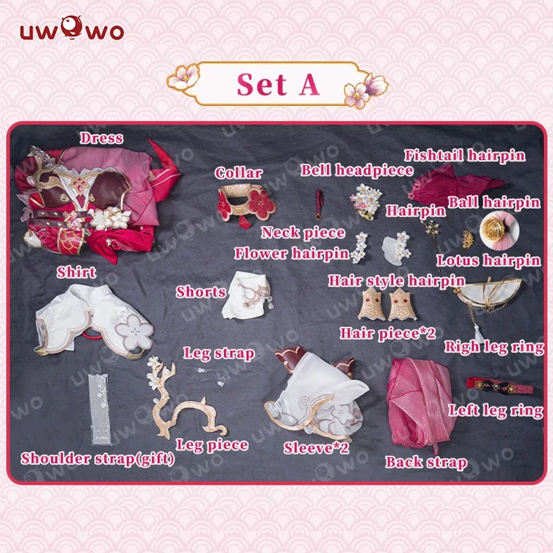 ในสต็อก UWOWO Elysia คอสเพลย์เกมผลกระทบ Honkai 3 Elysia Peachy ฤดูใบไม้ผลิ Herrscher ของมนุษย์ Ego คอสเพลย์เครื่องแต่งกายฮาโลวีน Cos @ 0Z *