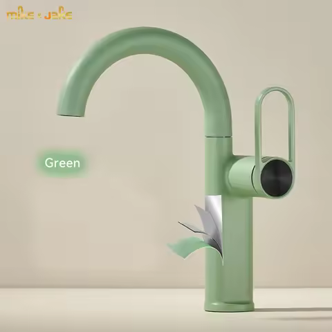 single handle bathroom green Faucet hot and cold Basin Faucet Hot and Cold bathroom Mixer, Mop Taps,deck Mounted(low version)