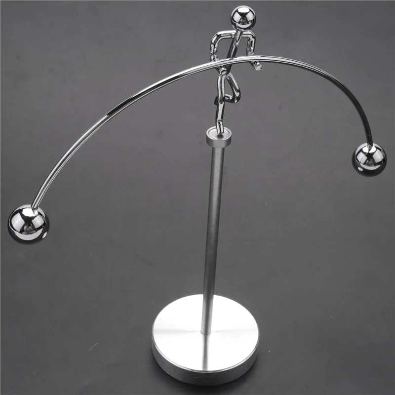 ABUM-2X Finger Balancing , Dynamic Balancing Instrument,Newton's Cradle Weightlifter Mold Metal Craft Perpetual Art