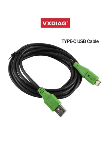 Оригинальные автомобильные аксессуары VXDIAG, удлинительный кабель OBD2, USB-кабель-адаптер для VCX Nano, разъем типа C для VCX SE