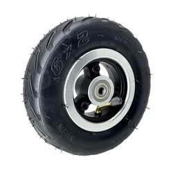 6x2 Inflatable Wheel with 6 Inch Inner and Outer Tyre for Mini Electric Scooter Carts