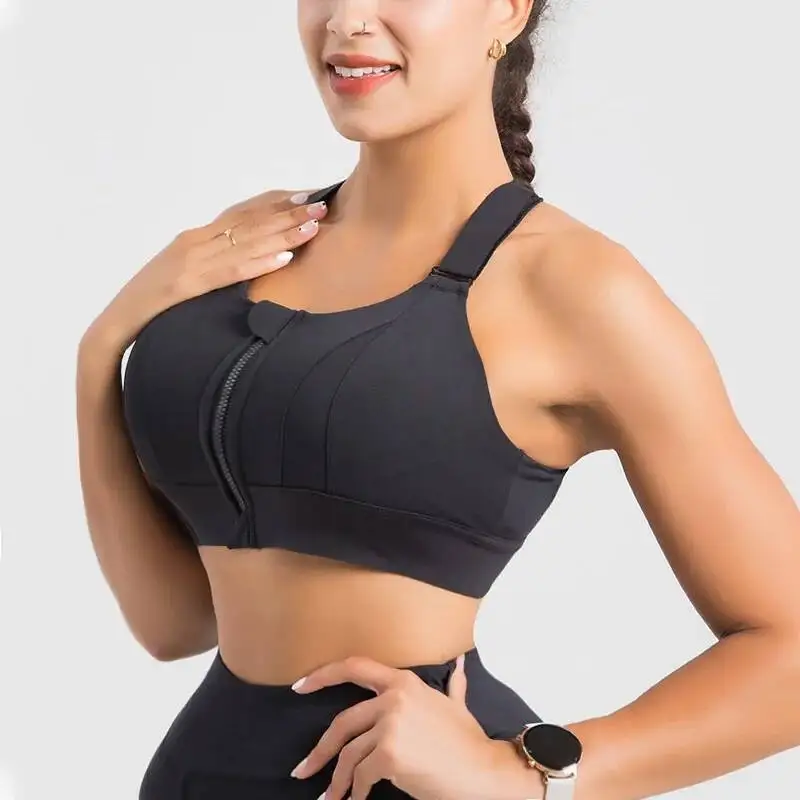 

BabYoung женский спортивный бюстгальтер с высокой поддержкой, нижнее белье для больших женщин, топ на бретелях для йоги, большой размер, противоударная рубашка, спортивная одежда для бега