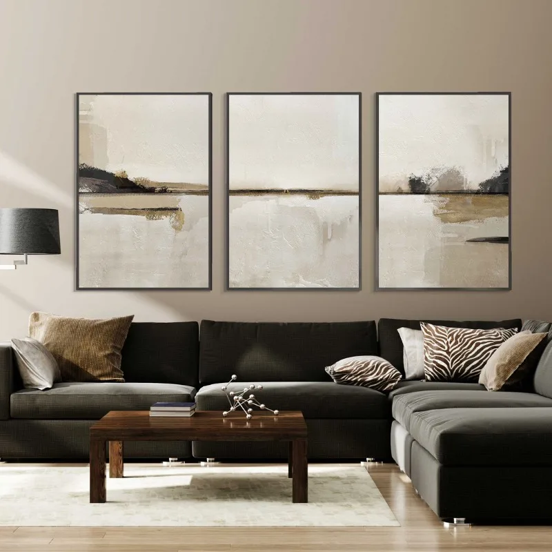 Abstract Minimalist Neutral Scandinavian Modern Nordic Poster Prints Canvas Painting Wall Art Picture for Living Room Home Decor