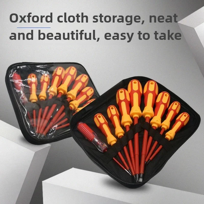 磁気ドライバードライバーセット絶縁十字型マイナスビット電気技師用電気技師ハンドツール多機能