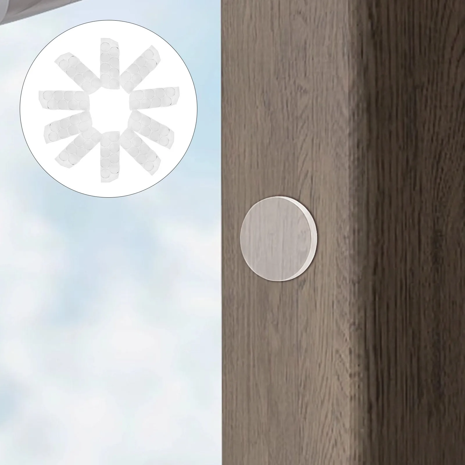 

Pads Anti-slip Gasket Glass Spacers Table Top Sticker Clear Transparent Polyurethane