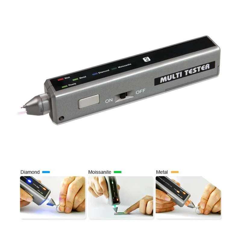 Professional Diamond Moissanite Testing Pen Multi Functional Gemstone Tester