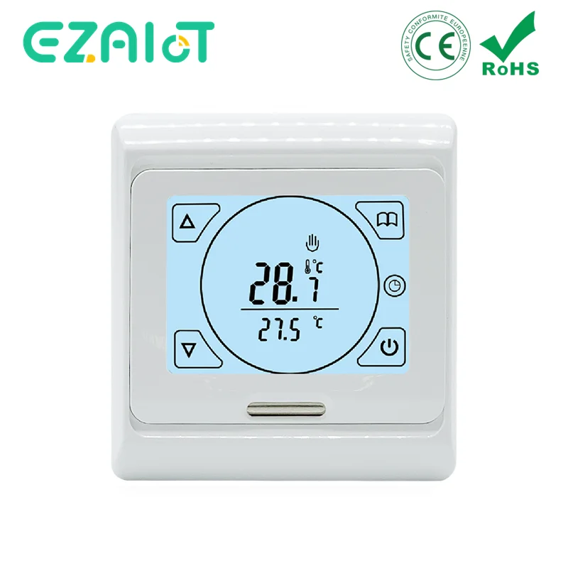 Electric/Water/Gas Boiler Warm Floor Heating Temperature Controller 220V Programmable Thermostat  for Underfloor Heating System