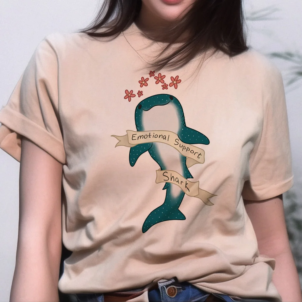 Whales t-shirts women streetwear comic tshirt girl manga harajuku 2000s clothes