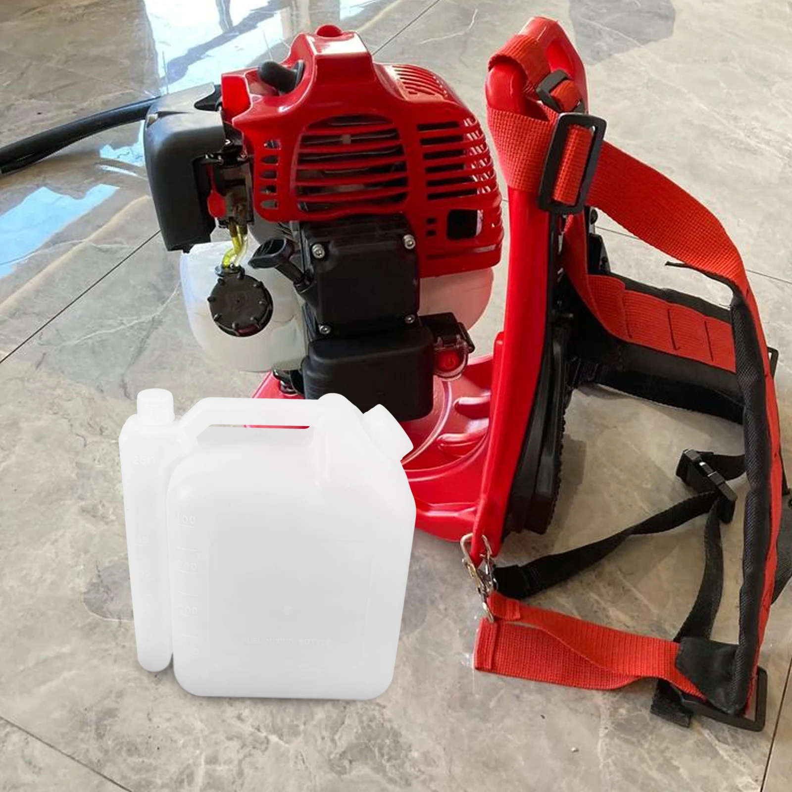 

Durable Abs Mixing Bottle Oil Measuring Tank Mix Container Leakproof Oil Drum For Chainsaw Outdoor Tools