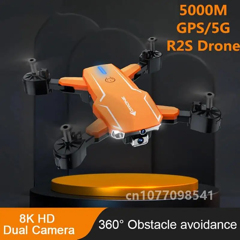 2023 Nuovo R2s 8K Drone 5G GPS Professionale Evitamento Ostacoli UVA Doppia Fotocamera HD Fotografia Aerea Aerei di Controllo Remoto giocattoli