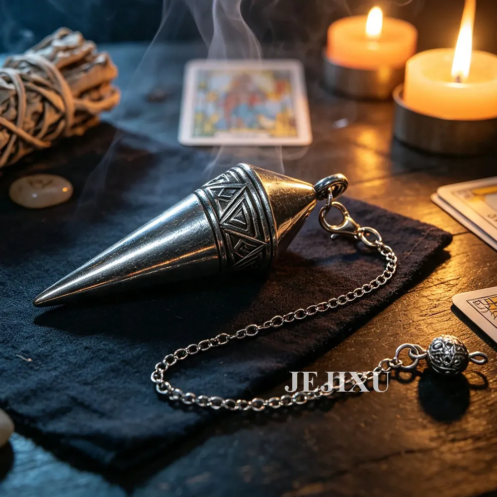 Retro Antique Heavy Copper Metal Pendant Pendulum for Dowsing Healing Point Divination Tool Long Spirit Scrying Pendulos x472