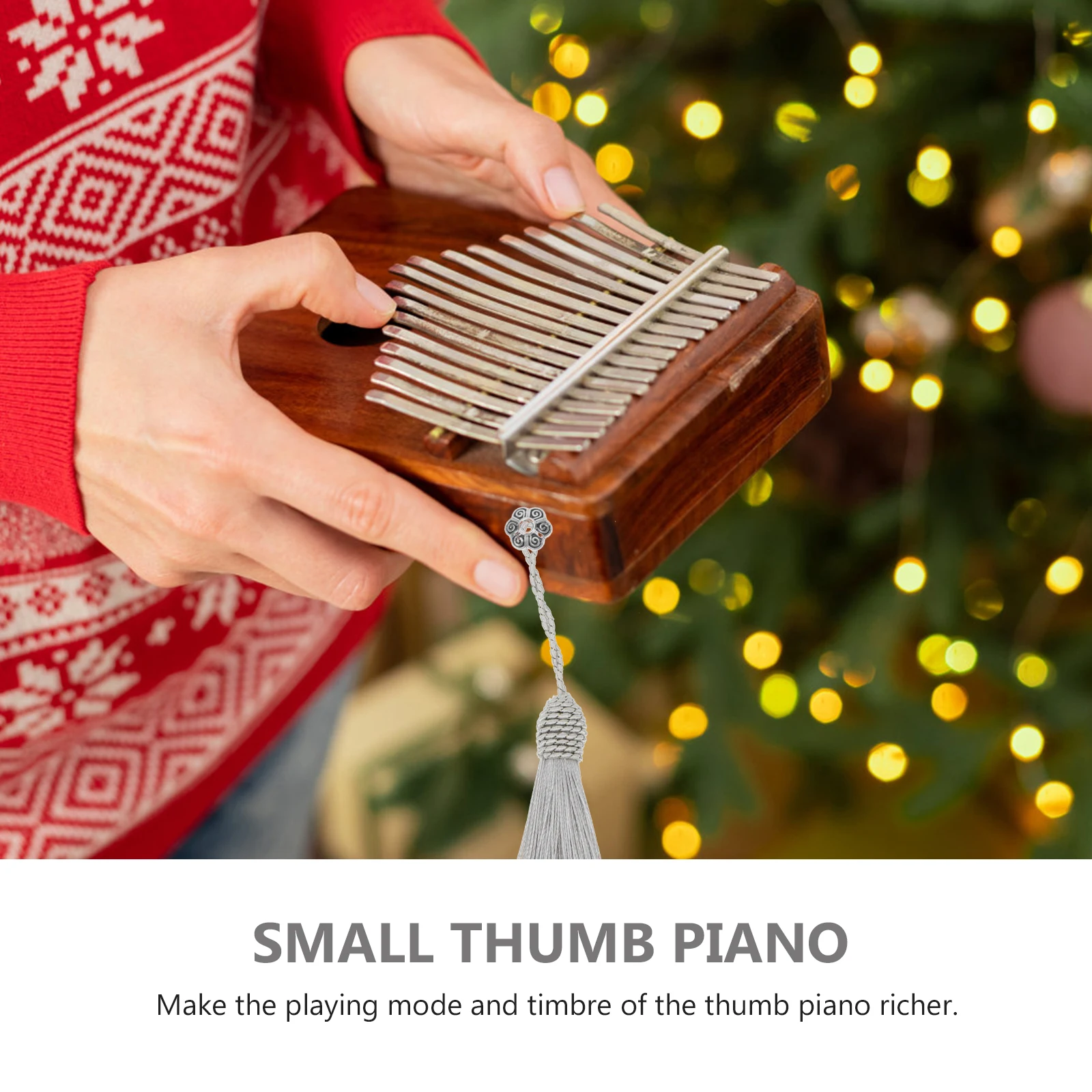 

Thumb Chain Portable Piano Kalimba Decorating Accessory Finger Tremolo Multifunction