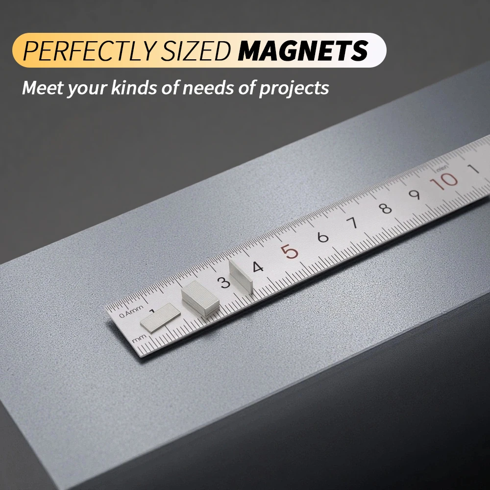 10x5x1mm Square Neodymium Magnet Block N35 NdFeB Magnets Strong Rectangle Magnets for DIY Craft Tool Holding Home Workshop