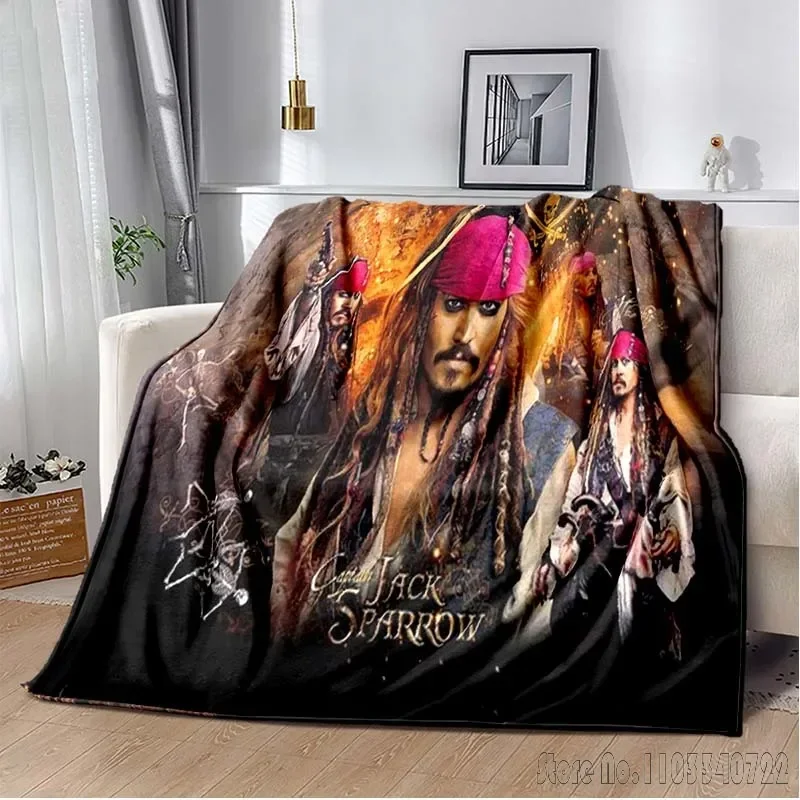 Pirates Caribbean Poster 3D Printed Home Cute Kids Blanket Throw for Bed Sofa Decor Fleece Nap Blankets Boys Girls Children Gift