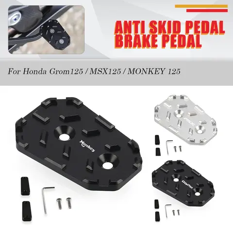 Grom125 MSX125 SF MONKEY 125 2025 Honda Grom 125 MSX 125 125SF Z125 MSX125SF 2013-2024 용 미끄럼 방지 페달 브레이크 페달 확대기