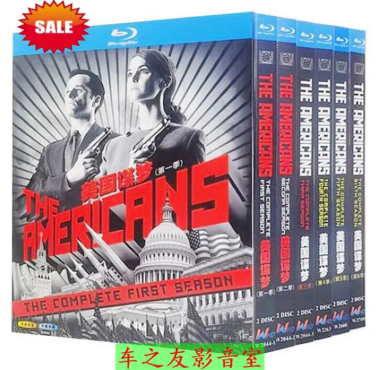 

Коллекционное издание на Blu-ray HD-дисках: американский телесериал «Американцы», сезоны 1-6, бокс-сет с китайскими и английскими субтитрами, 12 дисков.