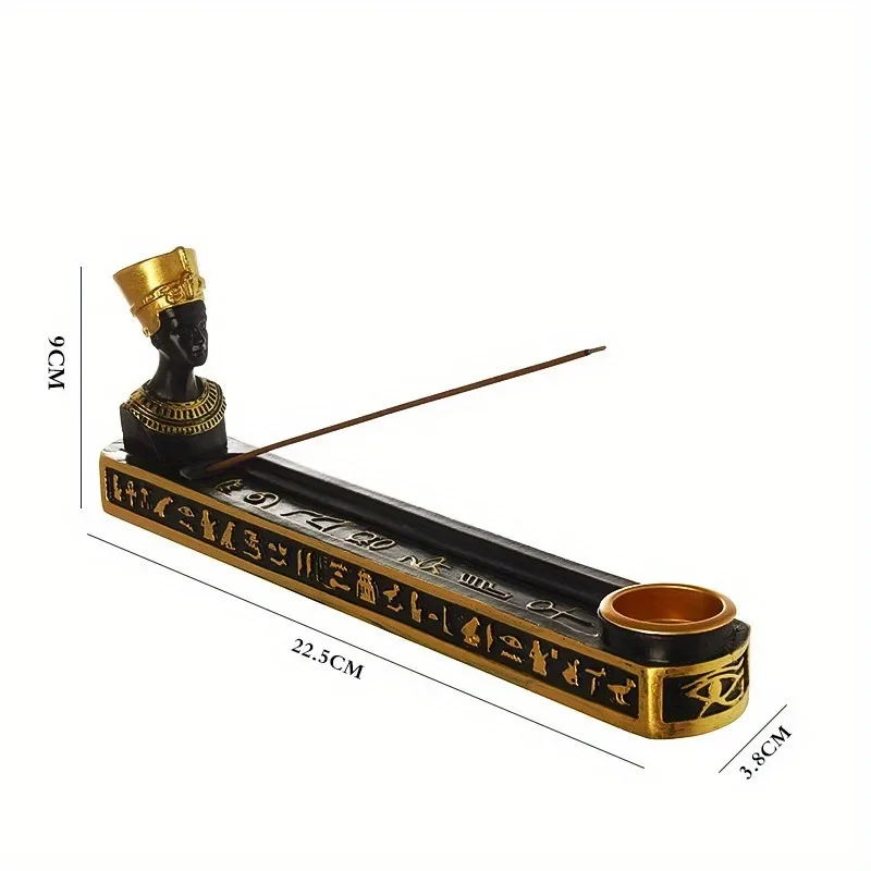 1PC Egyptian Vintage Dog God Resin Crafts Incense Insert Interior Decoration Tourism Souvenir